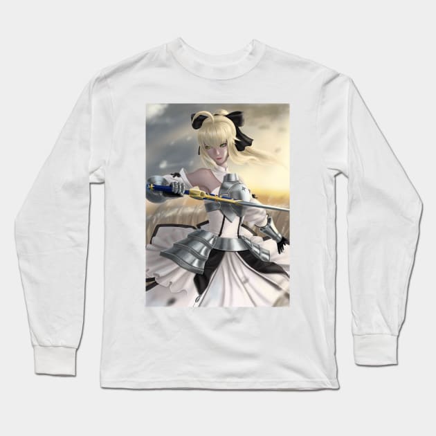 Saber Lily Long Sleeve T-Shirt by gagimas